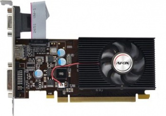 Видеокарта Afox PCI-E 2.0 AF210-1024D3L4-V2 NVIDIA G210 1Gb 64bit DDR3 520/1600 DVIx1 HDMIx1 CRTx1 H