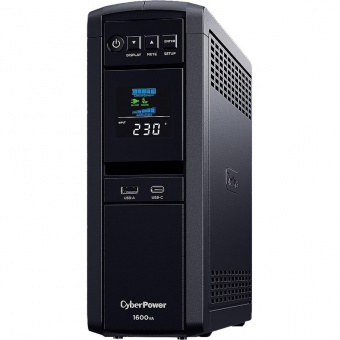 Источник бесперебойного питания UPS Line-Interactive CyberPower CP1600EPFCLCD 1600VA 1000W USB RS-23