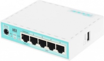 Маршрутизатор MikroTik hEX refresh (E50UG) 10/100/1000BASE-TX белый