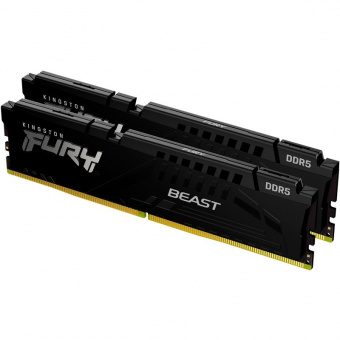 Память DDR5 2x16GB 5600MHz Kingston KF556C36BBEK2-32 2x16GB FURY Beast Black EXPO CL36 DIMM