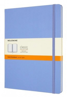 Блокнот Moleskine CLASSIC QP090B42 XLarge 190х250мм 192стр. линейка твердая обложка голубая гортензи