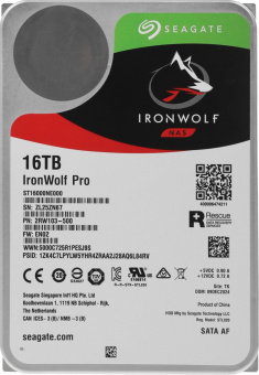 Жесткий диск Seagate SATA-III 16TB ST16000NE000 NAS Ironwolf Pro 512E (7200rpm) 256Mb 3.5"