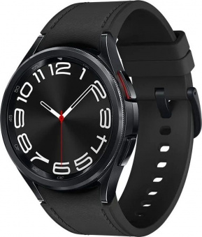 Смарт-часы Samsung Galaxy Watch 6 Classic LTE 43мм 1.3" Super AMOLED корп.черный рем.черный (SM-R955