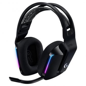 Гарнитура накладные LOGITECH Headset G733 LIGHTSPEED Wireless RGB Gaming BLACK (981-000866)