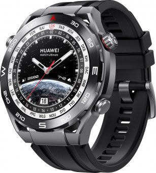Смарт-часы Huawei Watch Ultimate CLB-B19 1.5" AMOLED корп.черный рем.черный разм.брасл.:140-210мм (5
