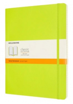 Блокнот Moleskine CLASSIC SOFT QP621C2 XLarge 190х250мм 192стр. линейка мягкая обложка лайм