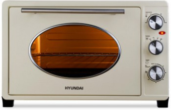 Микроволновая печь Hyundai MIO-HY084 33л. 1500Вт бежевый/хром