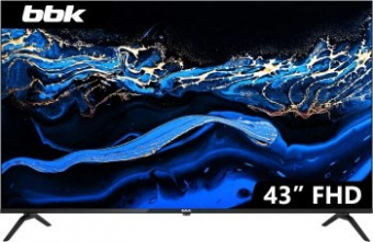 Телевизор LED BBK 43" 43LEM-1036/FTS2C (B) черный FULL HD 60Hz DVB-T2 DVB-C DVB-S2 USB (RUS)