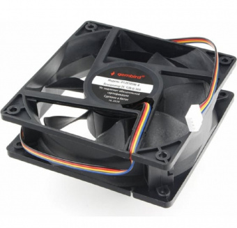 Вентилятор для корпуса GEMBIRD D12038SM-4 120x120x38, втулка, 4 pin, провод 40 см